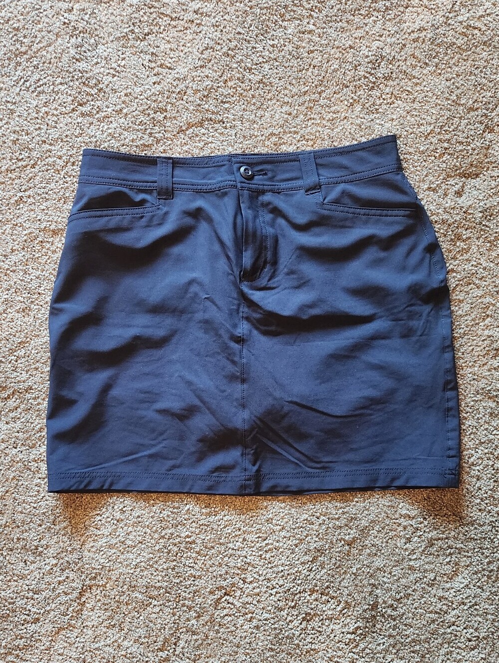 Eddie Bauer Navy Mini Skirt with Belt Loops
